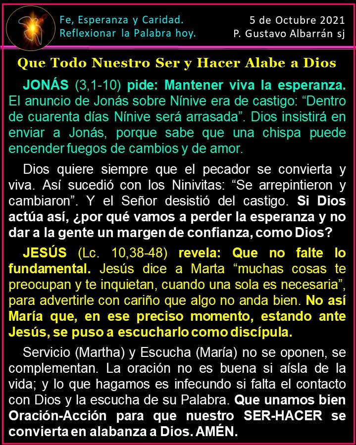 galbarransj's tweet photo. #QUE #TODO #NUESTRO #SER Y #HACER #ALABE A #DIOS. La #oración #no #es #buena #cuando #aísla de la #vida; y lo que #hagamos es #infecundo #cuando #falta el #contacto con #Dios y la #escucha de su #Palabra. https://t.co/DqZSvdA9E5