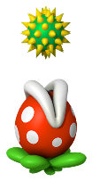 MarioEnemyBot's tweet image. River Piranha Plant - New Super Mario Bros. Wii (2009)