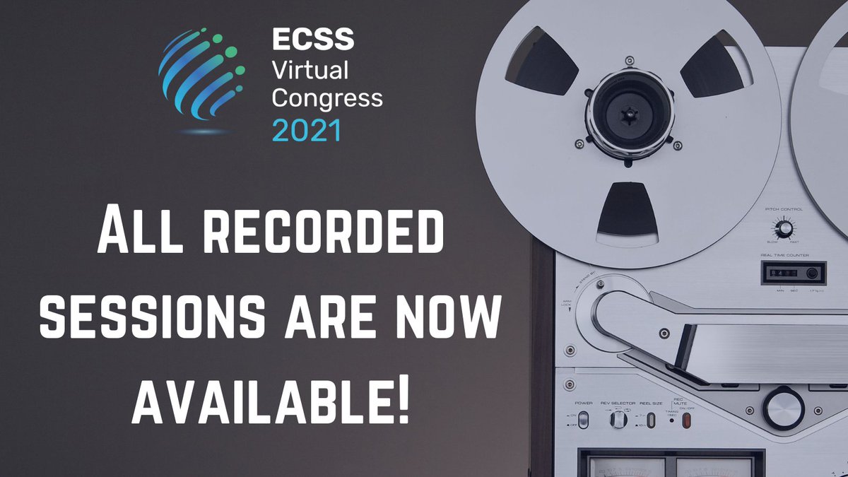 All recorded sessions from #ECSS2021 are now available! Login to the Congress app through your ECSS account and access any sessions you may have missed. #WeAreSportScience bit.ly/3Dfp78T