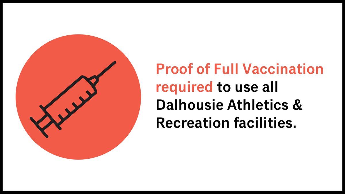 dalathrec's tweet photo. Please remember to have your proof of full vaccination ready to show staff the first time you come to #Dalplex or #SextonGym to use the facility. 

Proof is not required to attend a physio appointment or to attend a @dalhousieU class within Dalplex. https://t.co/2HHMTvhNus