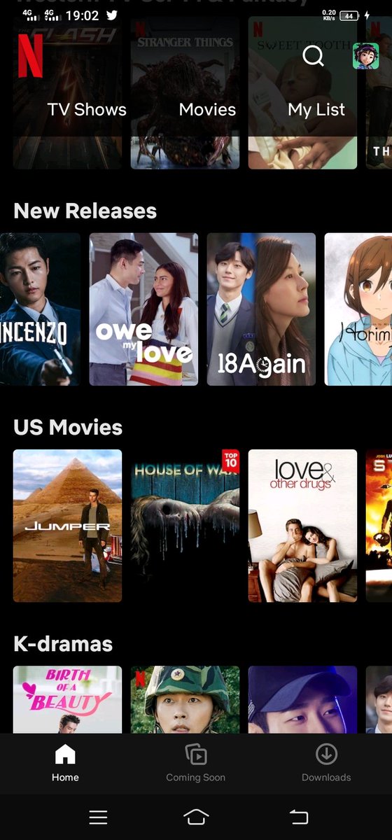Watching owe my love on Netflix 
 <a href="/JelaiAndres/">Jelai Andres</a>  <a href="/LoviPoe/">Lovi Poe</a>  <a href="/EasyMoneyBadger/">Jon Gutierrez</a>  ❤️❤️💚💚💚