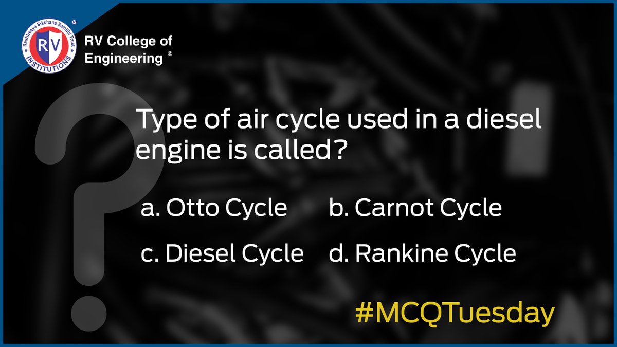 rvce_official's tweet photo. Test your knowledge by sharing your answer below &amp; find out if you are ready to excel, empower &amp; #GoChangeTheWorld.

#RVCollegeOfEngineering #RVEI #MCQTuesday #DidYouKnow #EducationQuiz #MissionEducation #KnwoldgeIsPower #Empower #Students #College #EngineeringLife #Campus #RVEI https://t.co/Raw1yNX2RH