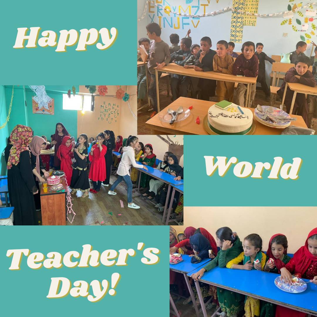 Happy World Teacher's Day from all of our students! Here they are celebrating their teachers' bravery and dedication to learning! #Teachers #WorldTeachersDay #Heroes #Education