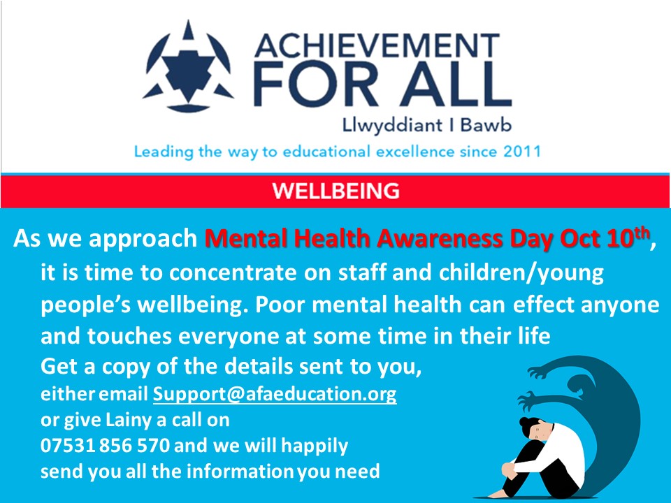 We work in a flexible &amp; bespoke way with your organisation. We have a rich bank of resources and highly experienced staff that can help your wellbeing journey.
support@afaeducation for details or call Lainy 07531 856 570
#menatlhealthawareness #MentalHealthMatters #wellbeing