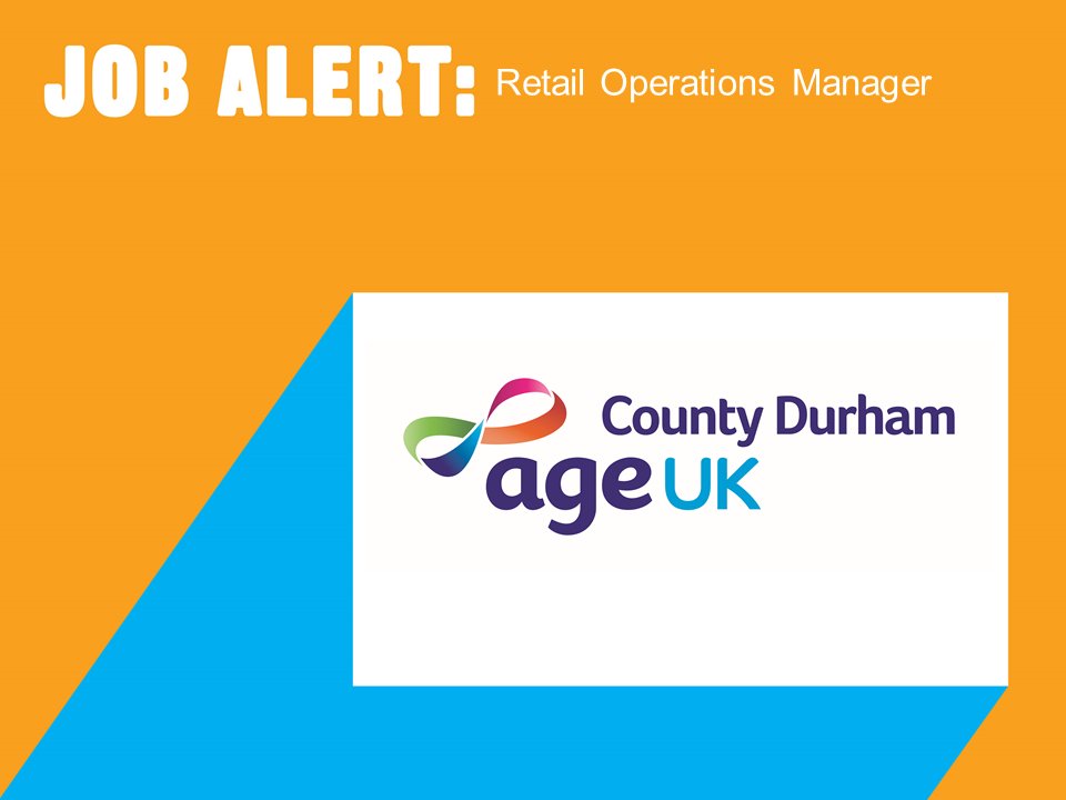VONNEJobs's tweet photo. Retail Operations Manager, @AgeUKCoDurham , £30K

https://t.co/dZTs5xaSXJ

#CharityJobs #NorthEastJobs #TeesJobsHour https://t.co/pFqYnj30jF