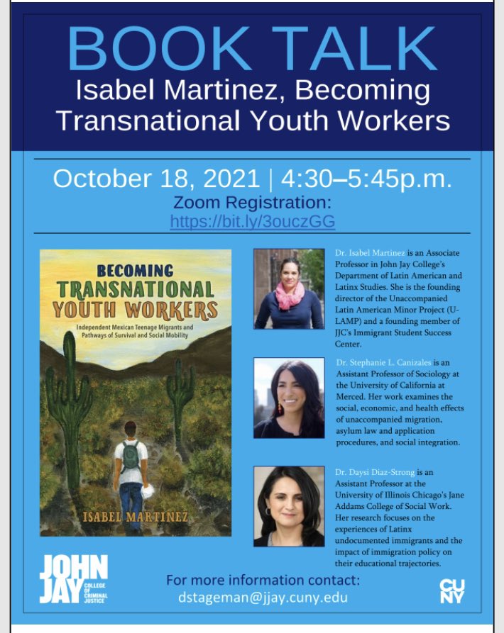 JJayLLS's tweet photo. Join us for a Book Presentation with our very own @doctoraizzy on 10/18. Details below. https://t.co/Ho81dd0Eh9