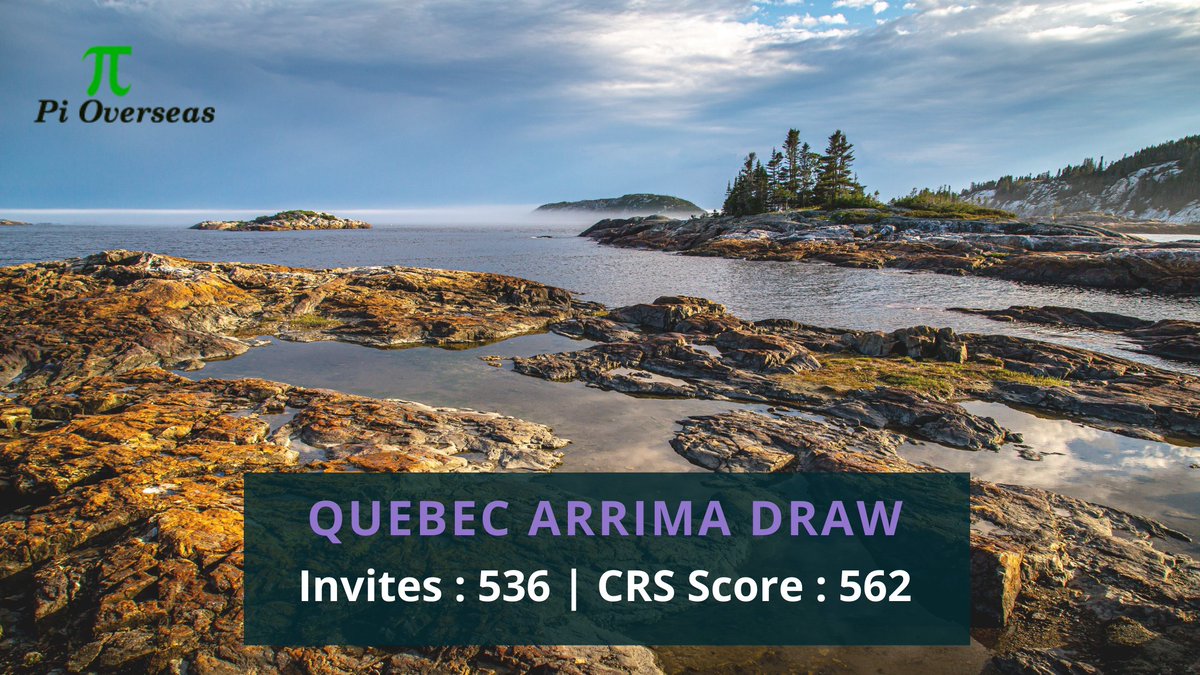Quebec Arrima Draw invited 536 healthcare and educators to apply for a permanent residency visa. The minimum CRS score required for getting an invitation was 562. 

#quebec #quebecarrimadraw #quebecimmigration #canadaprvisa #canadapr #canadaimmigration #immigrationcanada