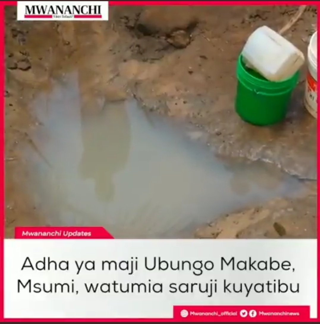 Masikini weeeeeeee Jimbo la Kibamba,Wilaya ya Ubungo na Ndani ya Dar es salaam mmerudishwa nyuma Miaka 20 na CCM.

Angalau Wakati wa Mnyika hapakuwa na Mtu anakunywa Maji ya tope.

Walisema Wapinzani wanachelewesha Maendeleo,Sasa wapo CCM tupu na Maendeleo hakuna..!