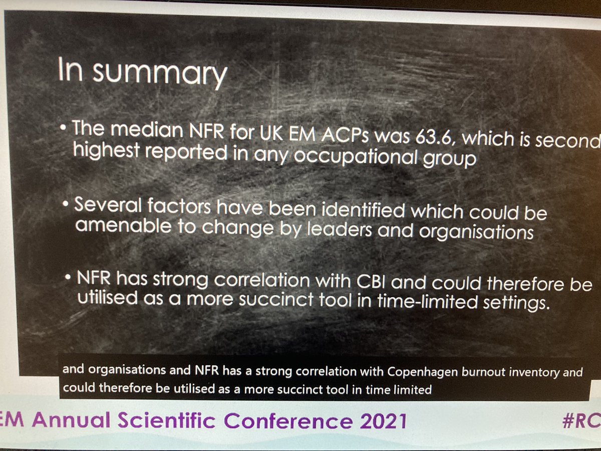 RCEMpresident's tweet photo. Great talk from Rob Fenwick at #RCEMasc which links to previous TERN research project. ED high risk Fatigue and burnout Need for inter-shift recovery @EddCarlton https://t.co/MUVPgSBYIu