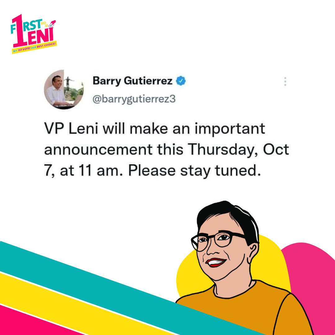 OMG!!! Ready na ba kayo? 👀🤔😱😭

#F1rstKoSiLeni
#My1stVoteOurBestChoice
#MakeTheFirstMove
#LabanLeni2022