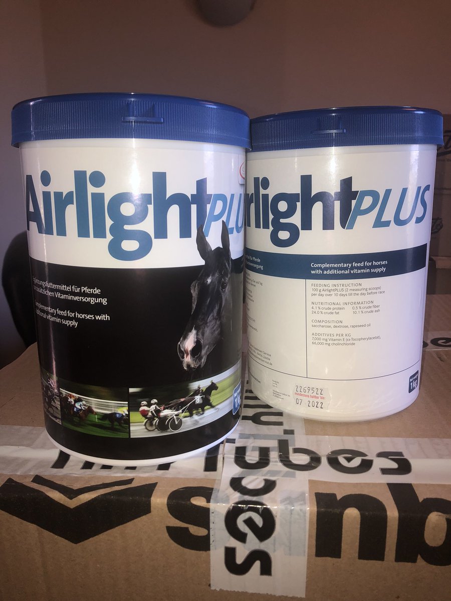 SentinelEquine's tweet image. #AirlightPLUS!
The only place to get #AirlightPLUS in #Ireland &amp;amp; #UK is here with us at Sentinel Ireland, €120/tub plus delivery!
Call us today (number in bio) or drop us an email or dm and we would be delighted to assist you 
#EIPH #Horses #AirlightPLUS