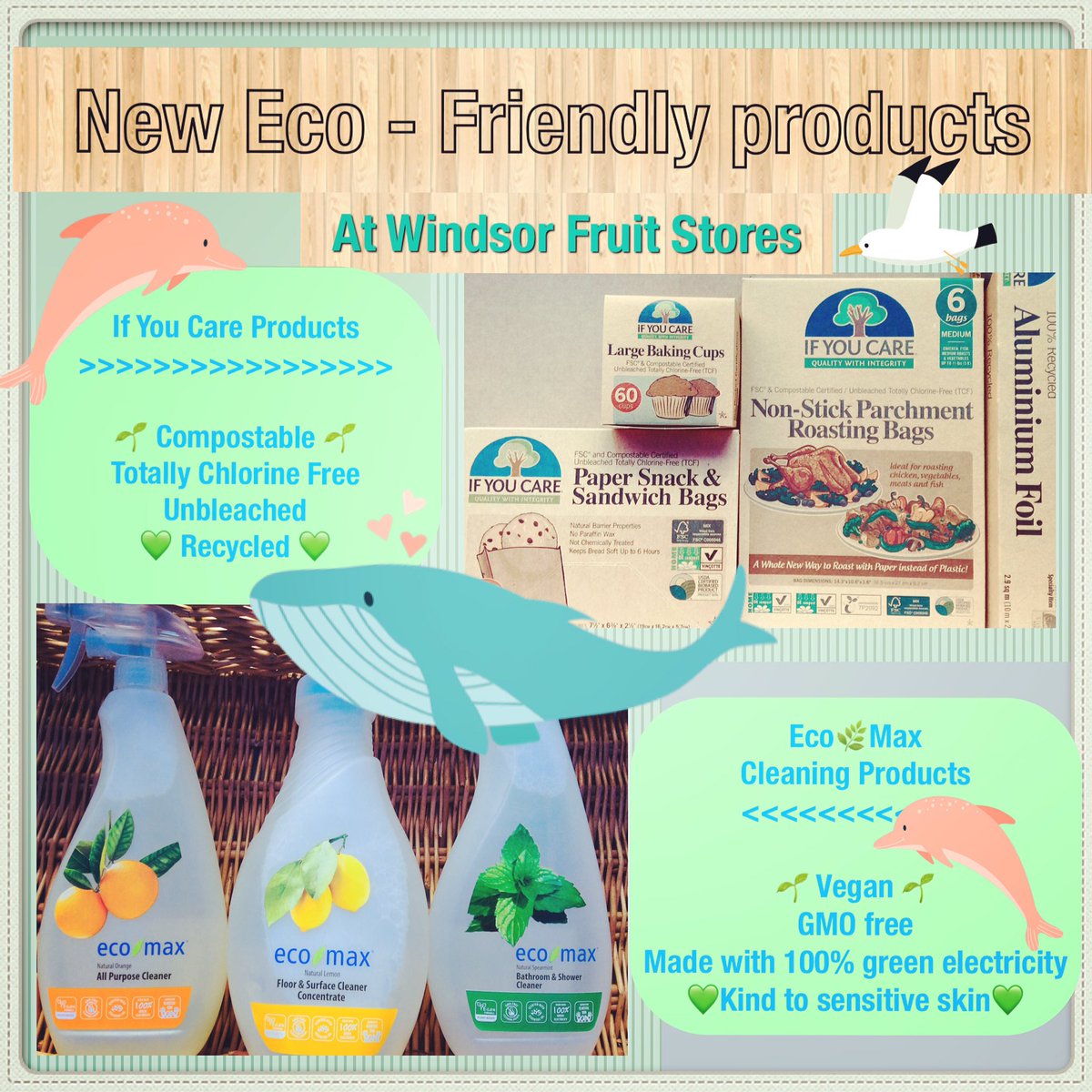 WPenarth's tweet image. If you are conscious of your carbon footprint and want to make changes to your everyday habits, then these could be the products for you. 🌱

#recycled #unbleached #ecofriendly #environmentallyfriendly #reducereuserecycle #vegan #plantbased #cleaning 
@ecomax @ShopInPenarth