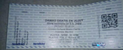ChaileSaul's tweet photo. entrada en mano para verlo al lo 👑 @pablitolescano  jujuy los espera  . https://t.co/nNuxfivLyg