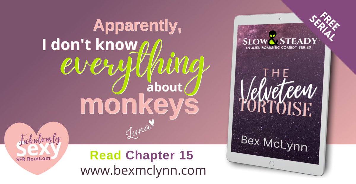 Who's slow and steady? This author...
💜THE VELVETEEN TORTOISE💜
CHAPTER 15 – FINISHED*
bexmclynn.com/slow-and-stead…
(*Plus Chapter 16 as well😅)