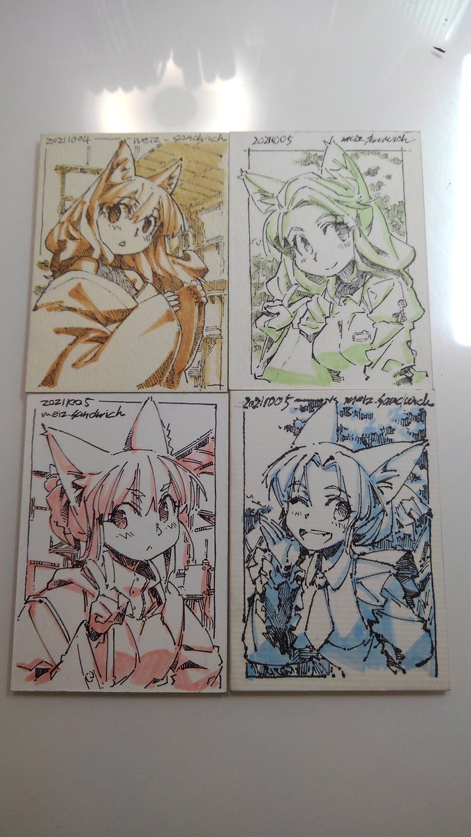すごいサイズ感だなー。目が疲れる。#atc #狐娘 