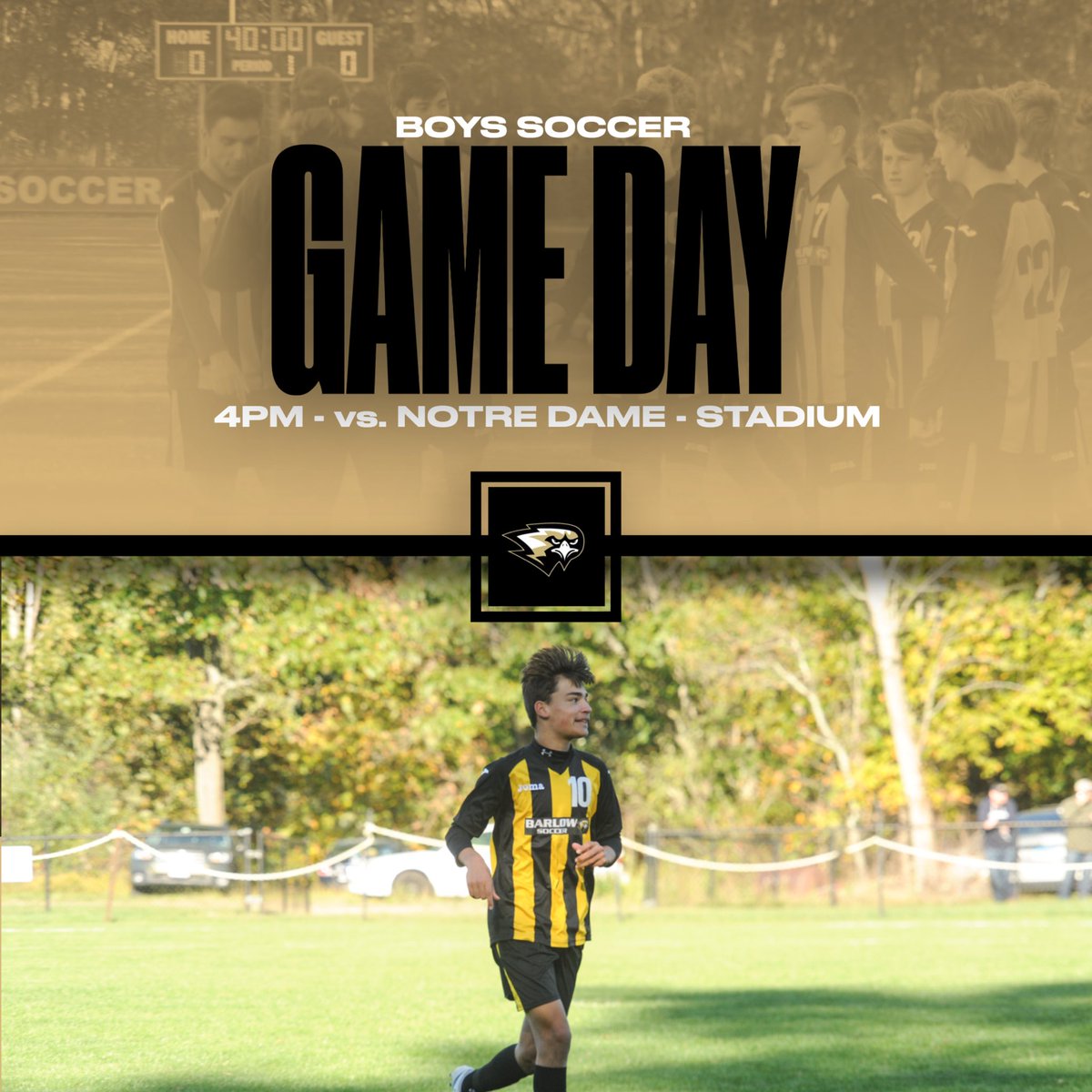 Good luck to boys soccer against Notre Dame today!