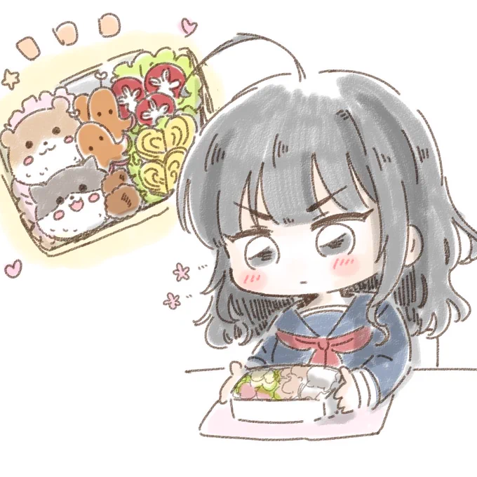 学生時代、お弁当がいつも可愛い樫本理子ちゃん(妄想) 