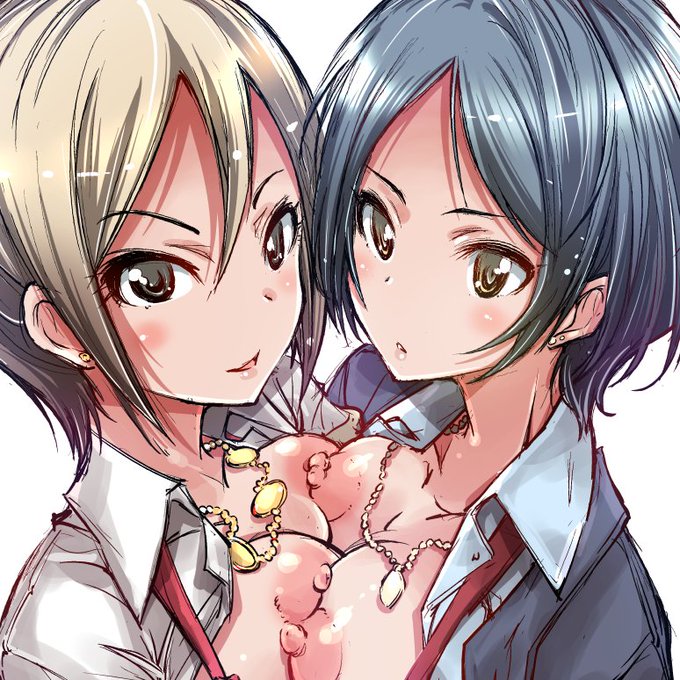 乳合わせ塩見周子さんと速水奏でさん(着色リメイク)です! 