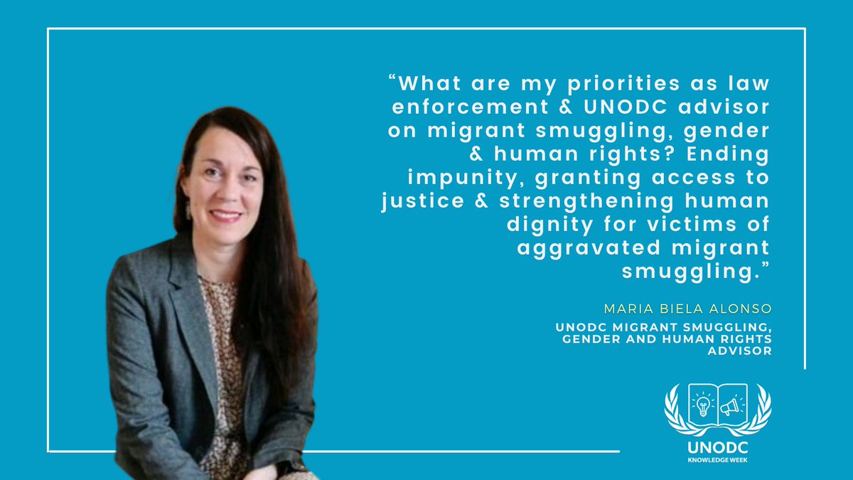 UNODC_OrgCrime's tweet photo. Thank you to all who joined Day 2 of The 2021 Knowledge Week on #HumanTrafficking &amp; #MigrantSmuggling

@MariaBielaTHB was among our inspiring speakers today, committed to #EndHumanTrafficking and GBV

You can still register &amp; join us this week ➡️ https://t.co/icnYj2WO4i https://t.co/Tho0JuhSgq