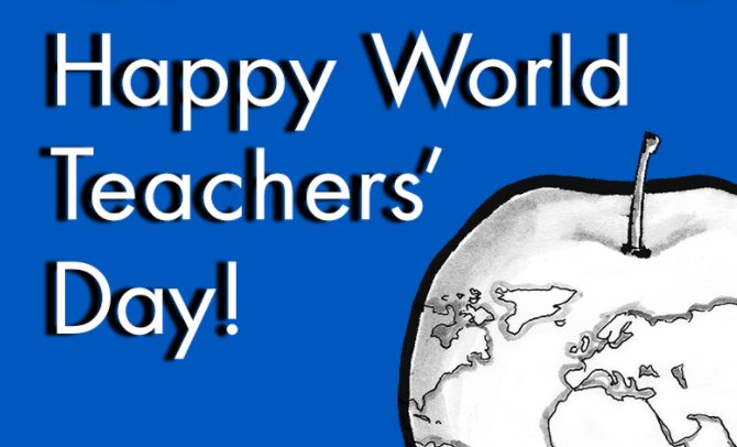ScottMuri's tweet photo. Happy World Teachers’ Day to the 2,100 teachers @EctorCountyISD who inspire our students each day! #TeachersCan https://t.co/KXP8ksNcEw