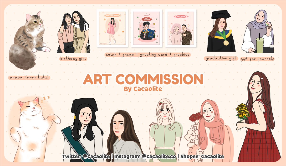 cacaolite's tweet photo. ✨ART COMMISSION✨

Cute gift for you and your beloved🎁
Cute digital drawing as a sweet gift for yourself and your loved ones❤

��� Check for more ↓ https://t.co/fsF5m7kCRz