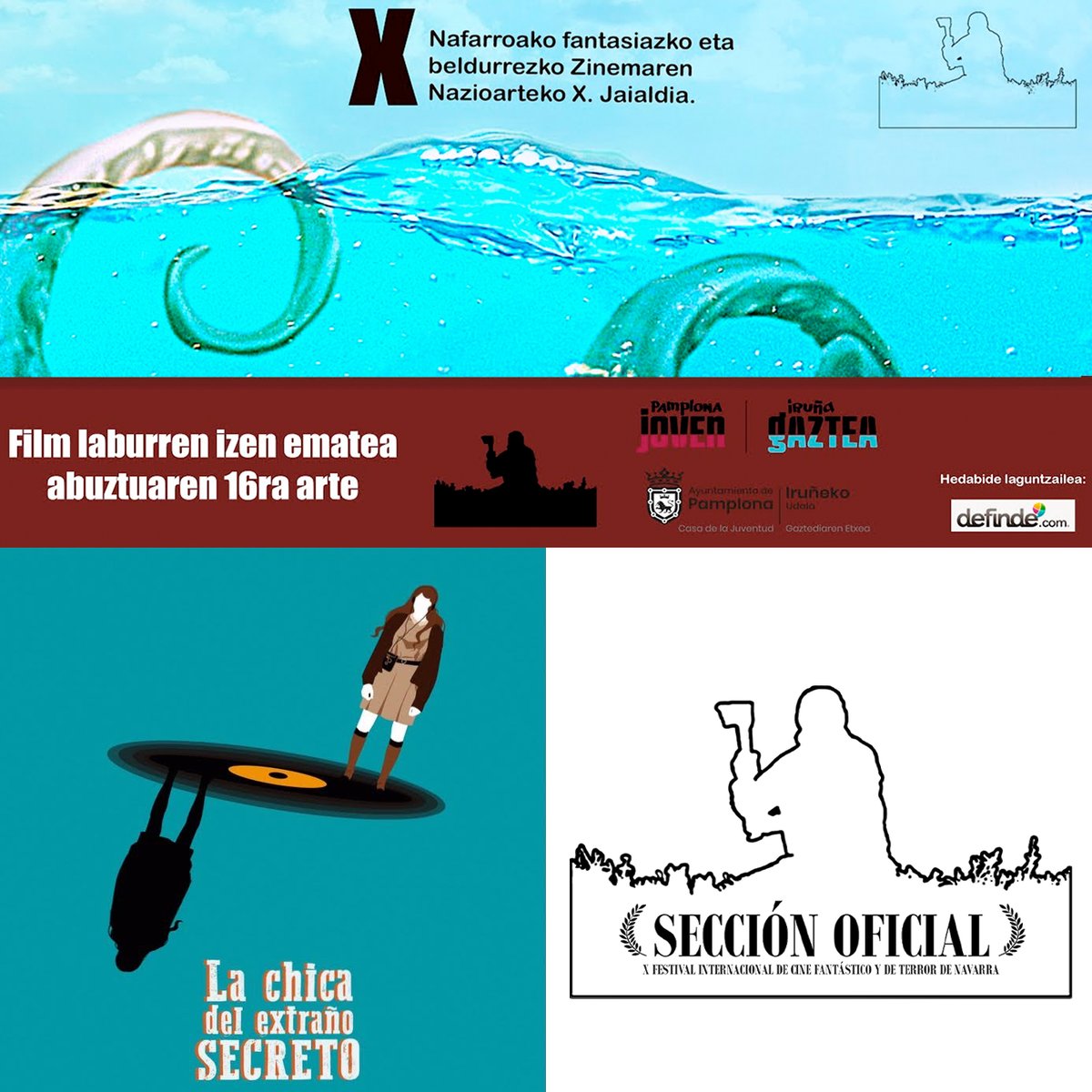 Nuestro cortometraje «La Chica del Extraño Secreto» ha sido seleccionado en X Edición Festival Internacional de Cine Fantástico y de Terror de Navarra (<a href="/HorrorOnlineArt/">Festival de Cine Fantástico y de Terror de Navarra</a>) y donde será proyectado. 
+ INFO FESTIVAL: horroronlineart.com/2021/10/cortom…

#ChicaExtrañoSecreto #GirlStrangeSecret