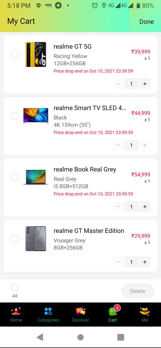 Nisha_tweetsss's tweet photo. @realmeIndia Here is my wish list
~ Realme GT 5G
~ Realme Smart TV SLED 4K
~ Realme Book Real Grey (i5)
~ Realme GT Master Edition
Hope to #win one of the products from my wishlist.
#MakeAWishList
#realmeFans
@realmeIndia
@realmeTechLife
@MadhavSheth1 https://t.co/XttBDDWBu3