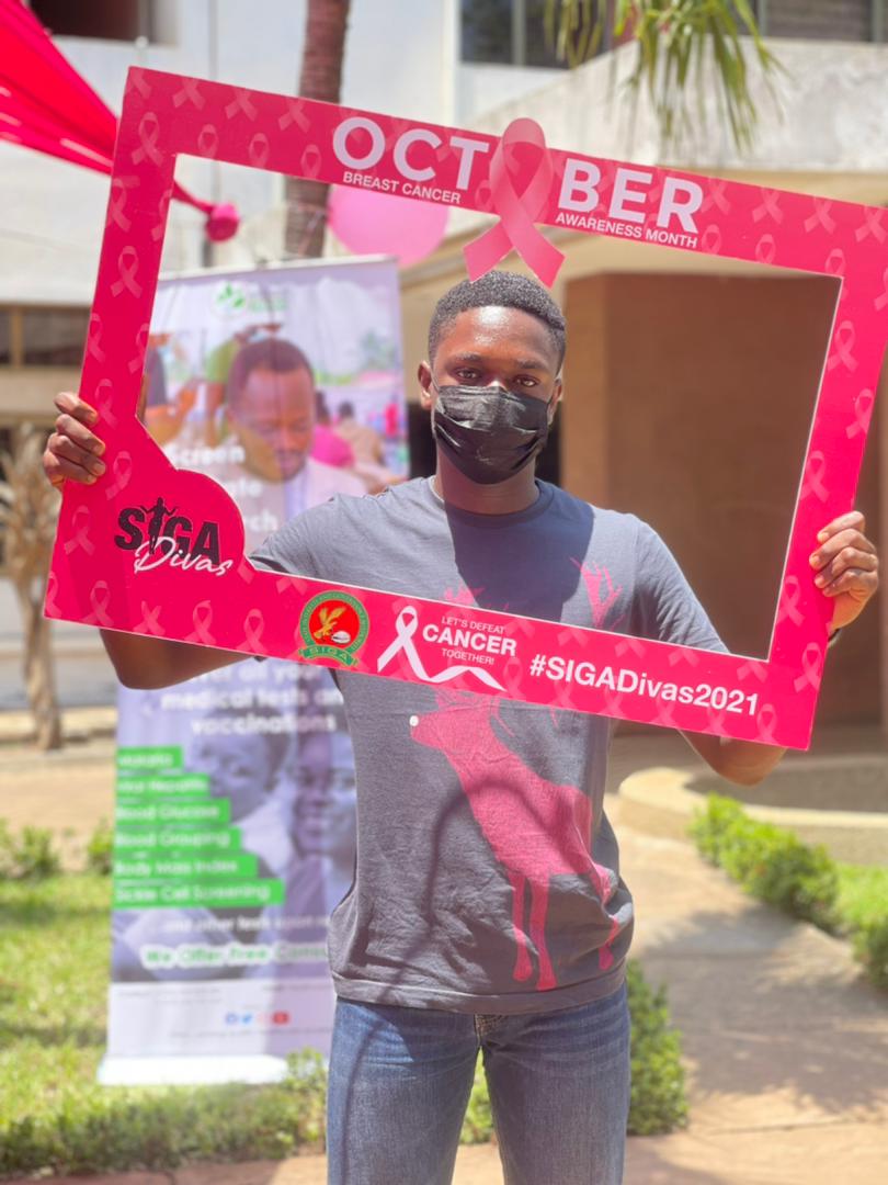 theJKntim's tweet photo. Join us here at SIGA as we save the boobs. Get in touch with as many ladies as you can. Urge them to get themselves screened. This october, we are saving every boob. It's a shared responsibility. 
Ladies there you go. 
#SIGADIVAS https://t.co/c4Mxcscwpw
