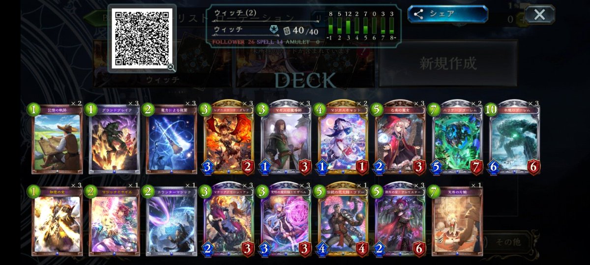 災禍を超えし者 ローテーション ウィッチ シャドウバース連勝まとめ