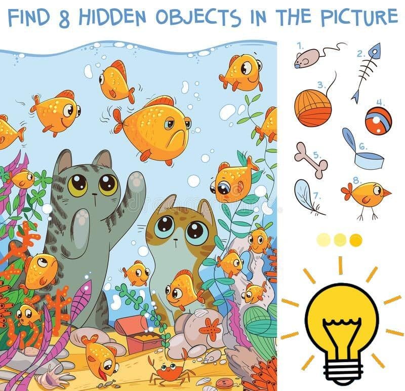 ColorMind01's tweet image. #TestPsicologico 💡

¿Puedes encontrar los ocho objetos ocultos en menos de 30 segundos?