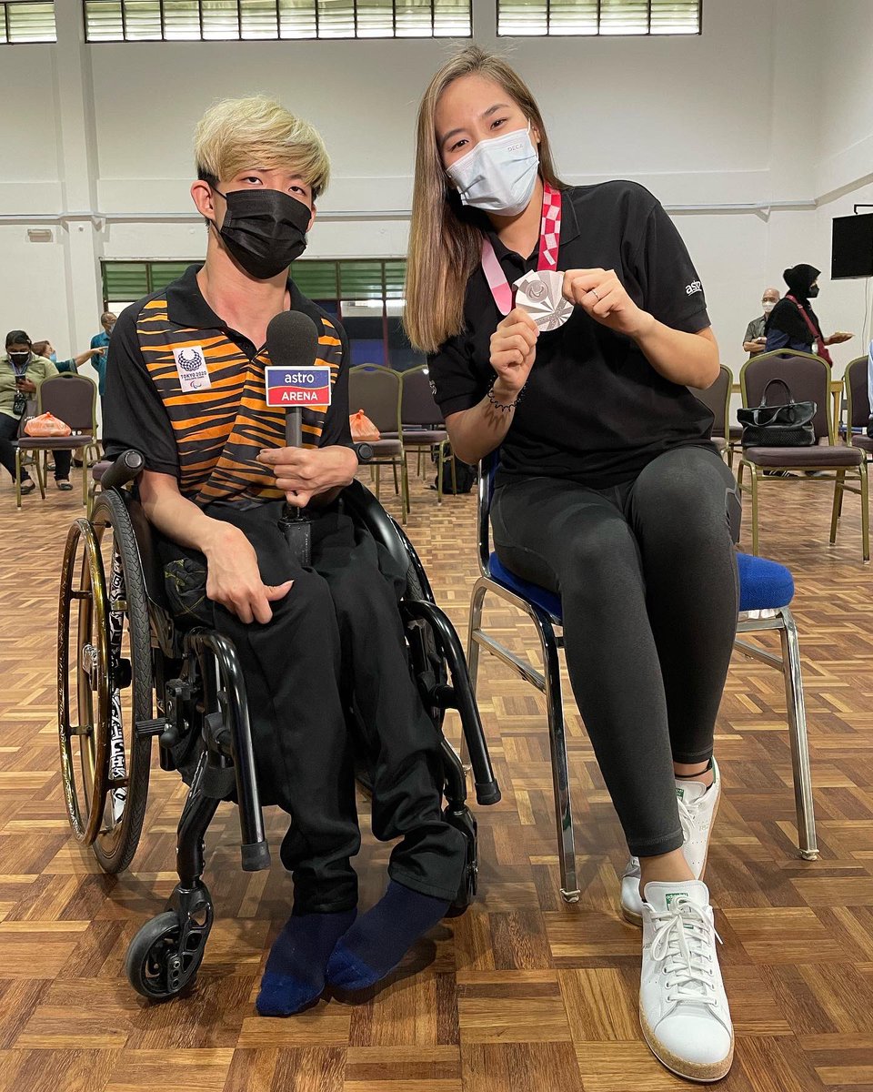 Yeah, I’m very thankful for all your unconditional love and support, I’ll work harder to grab GOLD in Paris🥇💪🏻

And huge thanks to this professional sports journalist Chew Wei Lin from @ASTROARENA for having me🤗😌
#Paralympics #paralympicstokyo2020 #boccia