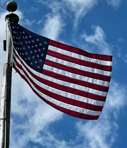 LargoLeadership's tweet photo. Our newest addition at Largo-Tibet! We are flying a brand new, crisp American flag. Thanks to Ms. Lee, Ms. Samuels, and our stellar safety patrol for making it happen. #ohsaycanyousee @AnnLPGA
#everyleopardleads #largotibetelementaryschool #sccpss #largoleaders https://t.co/YJQ0uQ9ENV