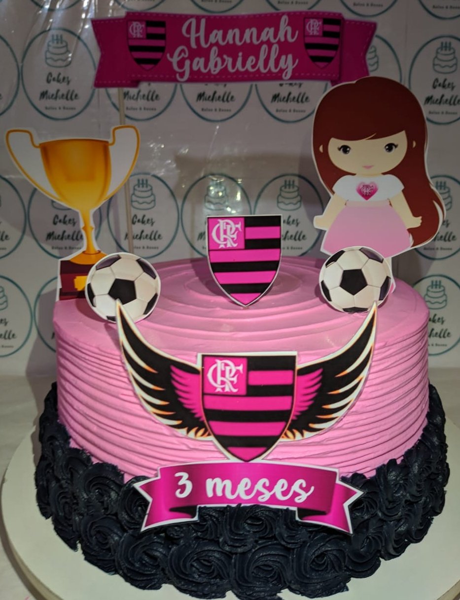 Cakes Michelle on X: Bolo decorado em chantilly com tema Flamengo Rosa  🎂🍰 #cakes #bolos #chantilly #cakesmichelle #sweet #bolosdecorados  #bolosgostosos #cakedesigner #confeitaria #loveconfeitaria #bolodefesta  #festamenina #festainfantil