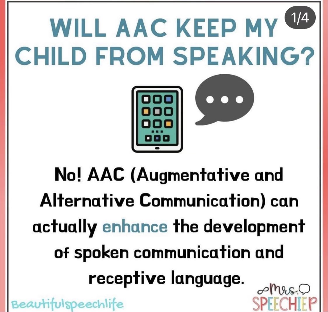 October is AAC Awareness Month. We look forward to sharing and learning about AAC🙌 #a5speddifference
