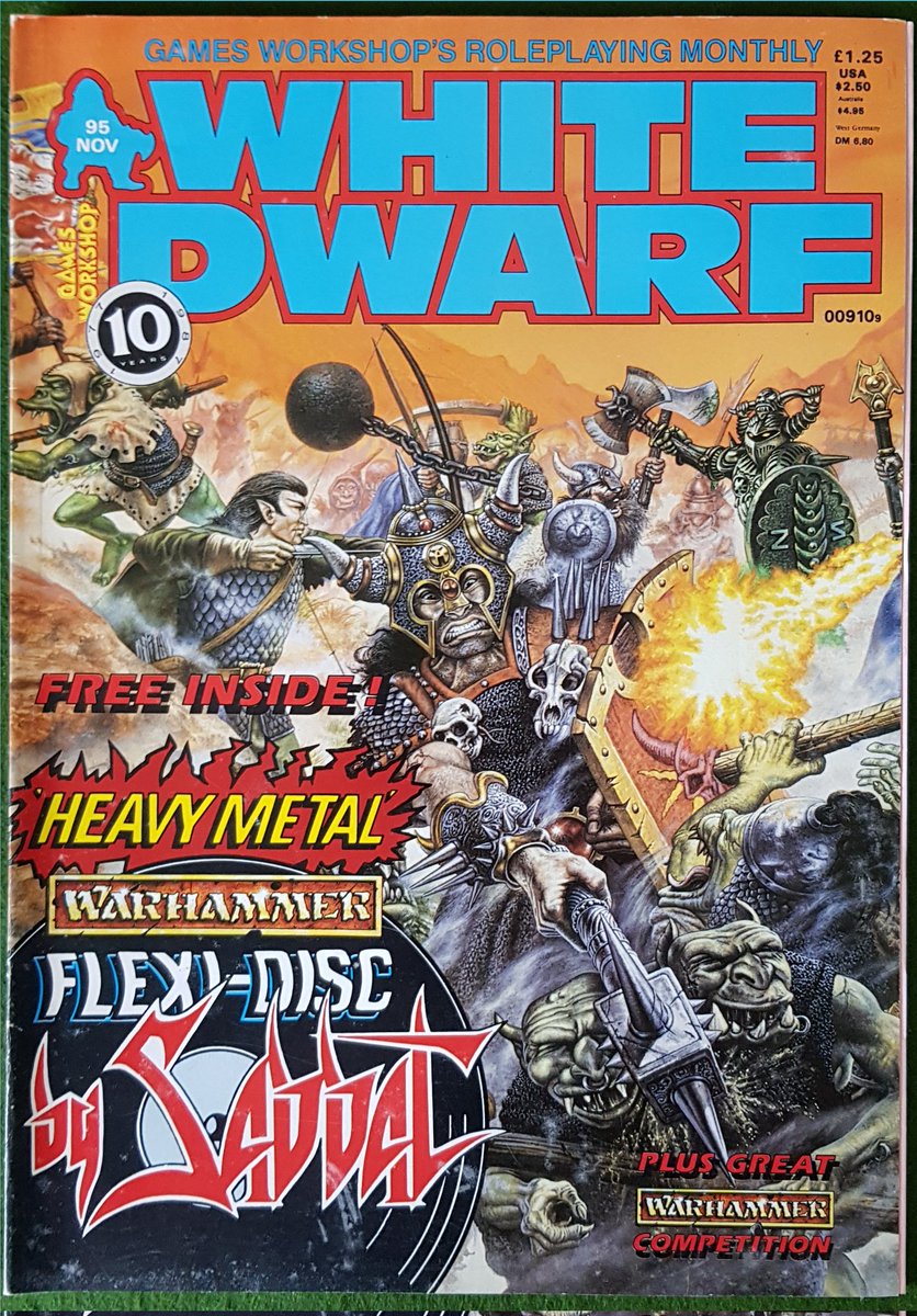 Hope you all have and are having a good day, this is Tuesday's #RandomWhiteDwarfCover 

Issue 95. November 1987