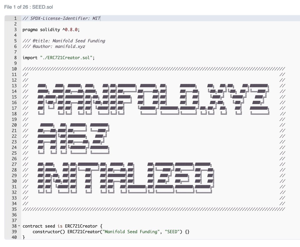 manifoldxyz's tweet photo. SEED.sol by @manifoldxyz x @a16z x @Initialized 

We've partnered with the best people in the world to help us in our mission to empower creators and push the boundaries of NFTs. 

It's time to BUIDL the future of web 3 🚀 https://t.co/4pAzYDrs3g