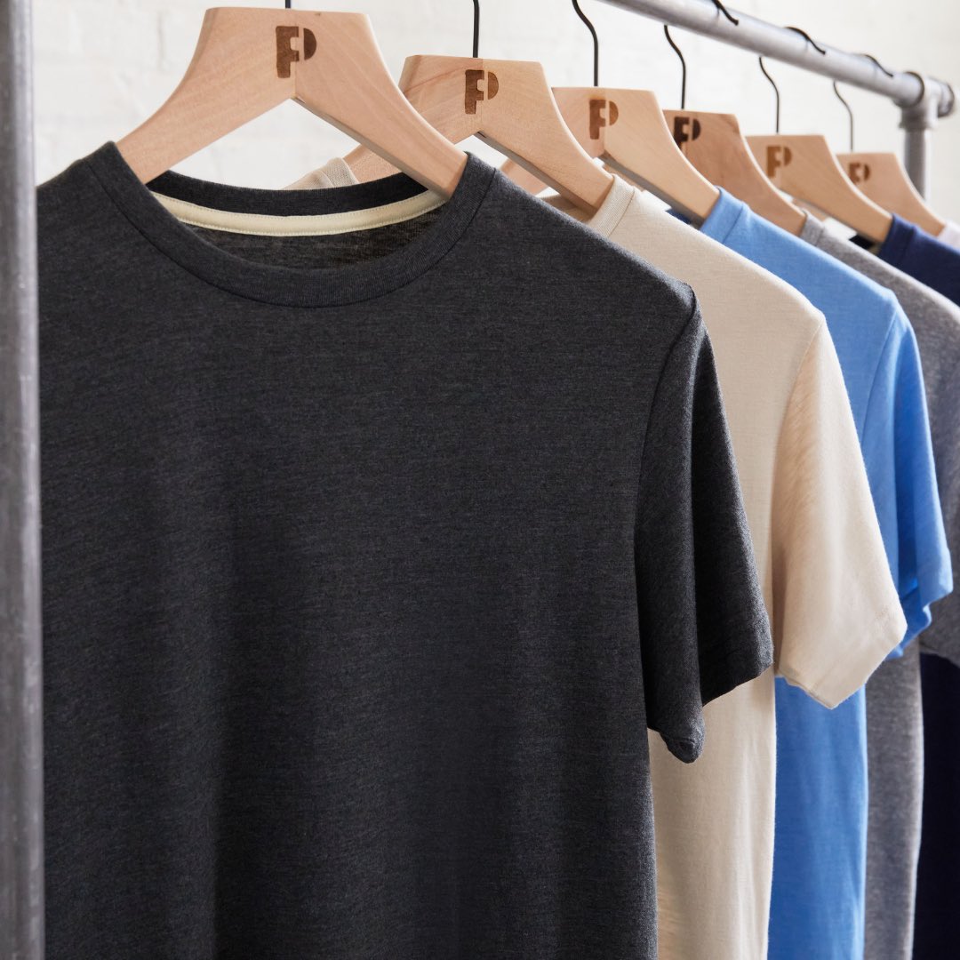 Popfunk's tweet photo. POPFUNK EVERYDAY TEE - We want to be the first thing you choose from your fresh load of laundry. Still warm, offering the feeling of cloud-soft fabric, right on your shoulders. Thoughtful relaxation with a pop of comfort. #PopFunk https://t.co/drMMUAmaho