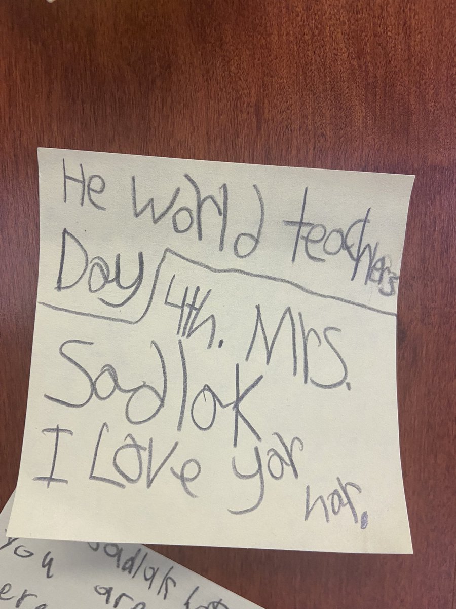 WPSMonroe's tweet photo. Did you know it is National World Teacher day and Kindness day? Our fifth graders put these two events together and spread kindness to teachers. https://t.co/WCY3uD01qq