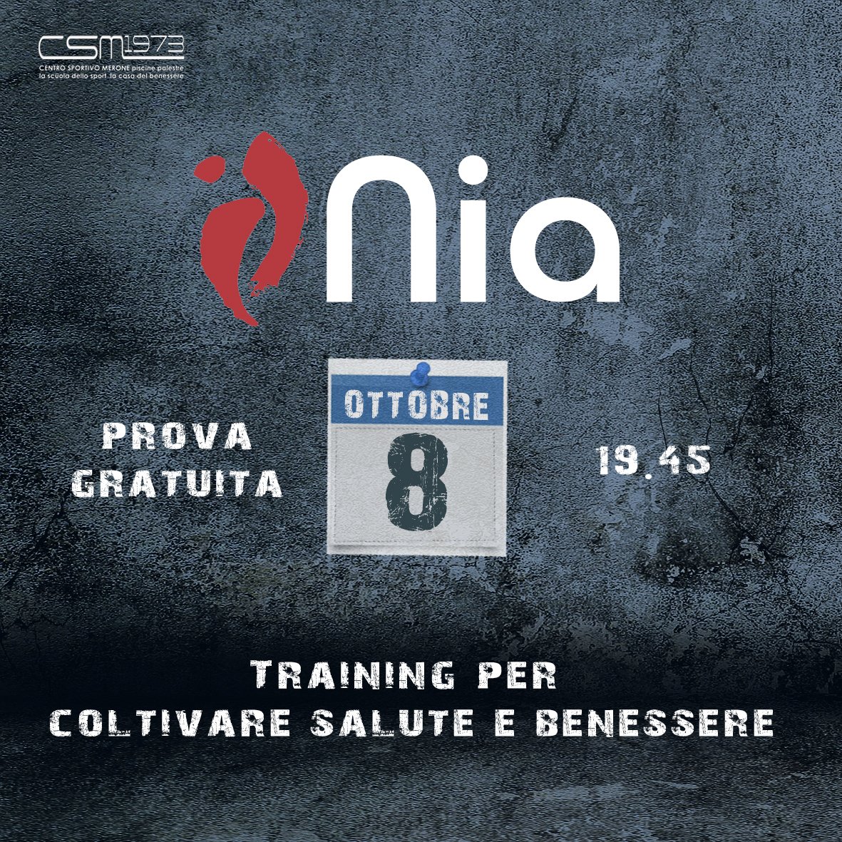 CSMerone's tweet photo. 🤸🏻‍♀️🤸🏻‍♀️🤸🏻‍♀️   PROVA NIA  
🔝🔝🔝   Training per coltivare salute e benessere 
🗓️🗓️🗓️     Venerdì 8 Ottobre  
🆓🆓🆓   Lezione di prova gratuita
💪💪💪   Presso CSM1973 - Centro Sportivo Merone
✍🏻✍🏻✍🏻   Info e prenotazioni
📧📧📧   031 650305 - info@csm1973.it https://t.co/jE58o8nxaZ