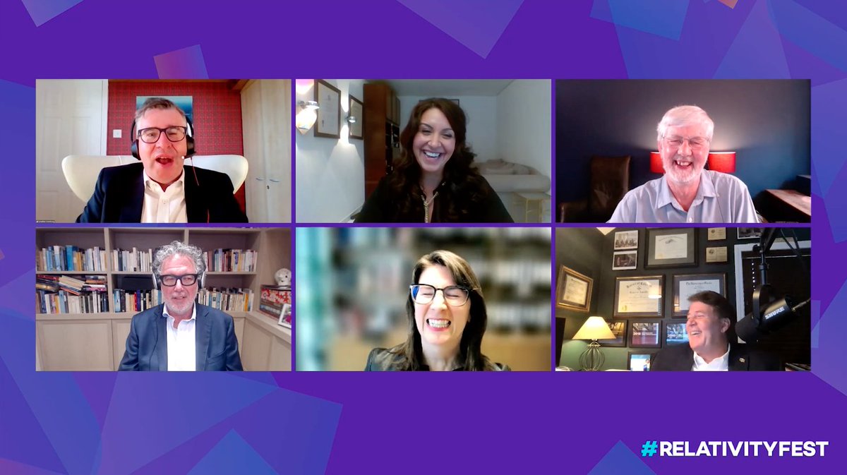 DavidHorrigan's tweet photo. At the #RelativityFest #InternationalPanel, we all enjoy the English wit of @armstrongjp on the content of the program: "We got through 58 minutes without mentioning @maxschrems, but he ain't going away." @chrisdaleoxford @EYnews @KarynHarty @ClaytonUtz #DataPrivacy @NOYBeu https://t.co/J0SQYE44Ch