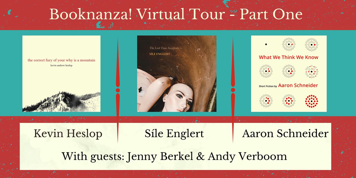 Join Sile Englert, Aaron Schneider, and Kevin Heslop for an online reading of their new new titles. They'll be joined by special guests, Jenny Berkel and Andy Verboom.

The reading will be oSaturday, October 16 at 4:00 PM.

More information here – https://t.co/LPjnvsbz1k. https://t.co/QjQ8I9kaf3