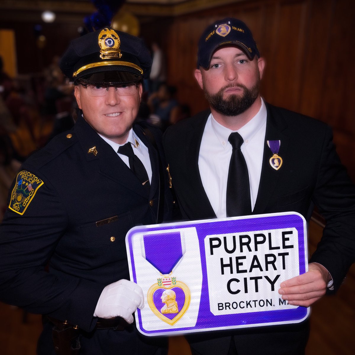 KurtJPower's tweet photo. Such an honor to help declare the City of Champions a Purple Heart City!💜🇺🇸🎗 https://t.co/te6EJYU4X9