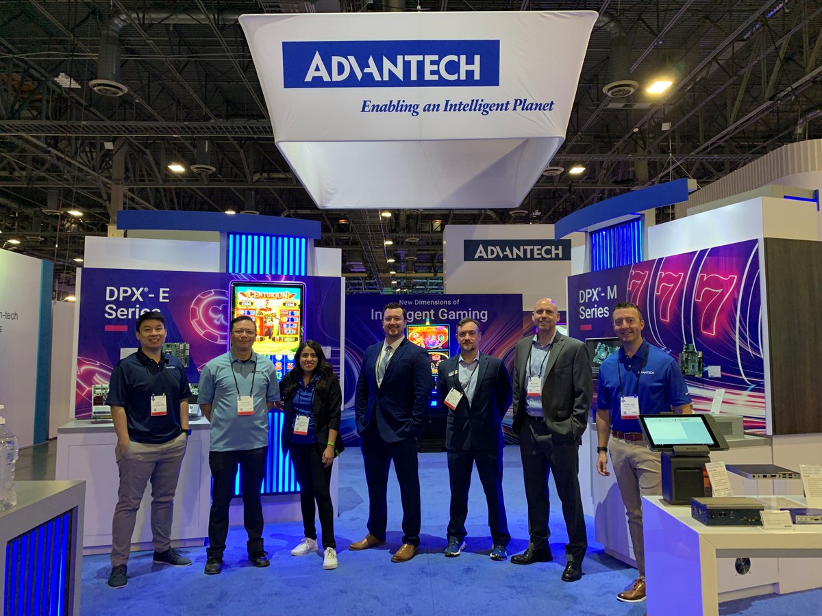 Advantech_USA's tweet photo. We are here, LIVE in Vegas! At the biggest Global Gaming Expo #G2E 2021! 🎰 Come stop by our booth #2630 to see our latest gaming solutions:

🎲 High-performance Gaming Platforms &amp; Systems
🎲 Gaming Monitors
🎲 Embedded Computers
🎲 Digital Signage, SQ Flash Storage, and more https://t.co/hTfxbxImen