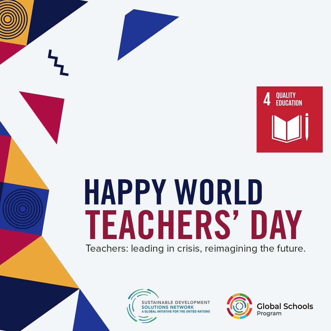 PurviParekh14's tweet photo. #WorldTeachersDay brings to light the essential role of teachers and galvanizes the public to take action in supporting teachers in their local communities #TeachersinFocus @SDGsinSchools https://t.co/jPhdVeigzy