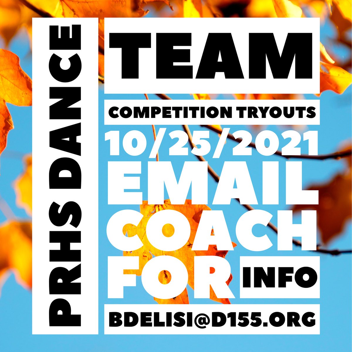 Less than 3 weeks away!! Be sure to register on RSchool if you are interested in trying out for our competitive season!!