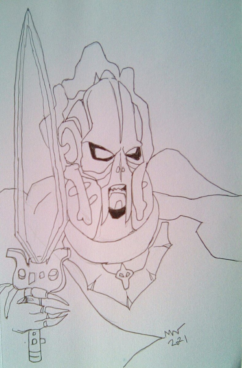 MOTU Drawing Challenge Halloween Frightzone 2021 6/10: Revenge of the Sith - General Hordak #motudrawingchallenge #MOTU #StarWars #MastersoftheUniverse #hordak #SheraandthePrincessesofPower #Shera #motufrightzone