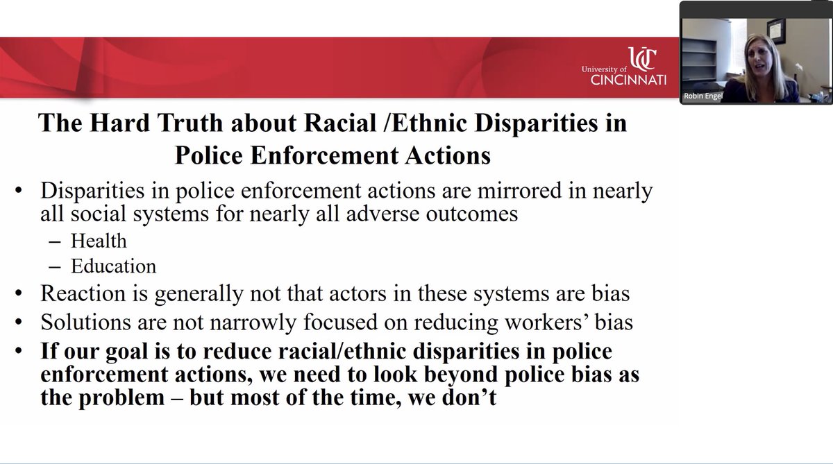 VermontLeague's tweet photo. Robin Engel, Professor at the School of Criminal Justice, Center for Police Research and Policy, University of Cincinnati, is presenting, "Understanding and Reducing Disparities in Policing Outcomes: Structuring Police Reform Based on Evidence" at Town Fair 2021.  #TownFair21 https://t.co/5ywy0qtBKE