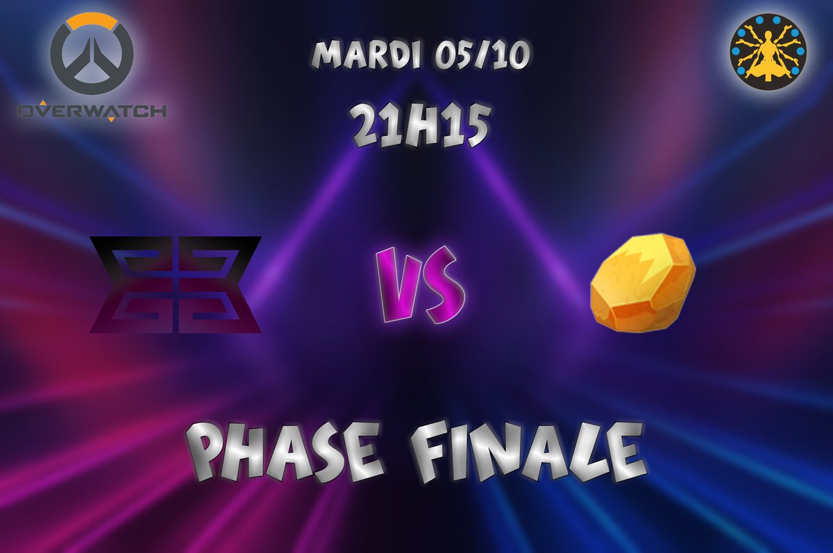 C'est ce soir ! Dans 2 heures !!
Premier match de la Phase Finale ! 
👾🎮💪