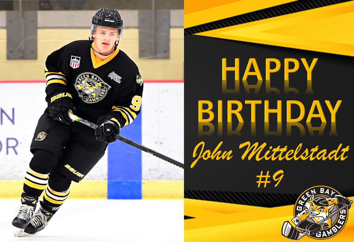 Join us in wishing Gamblers forward, @JohnMittelstadt , a happy 20th birthday! 🎉 #gogamblers