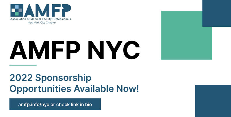 AMFP_NYC's tweet photo. Visit the @AMFP_NYC Chapter website at https://t.co/ZSm4R8VB5m to sign up for 2022 Sponsorships.

#amfpny #healthcarefacilities #healthcaredesign #healthcareconstruction https://t.co/TdxluC9v09